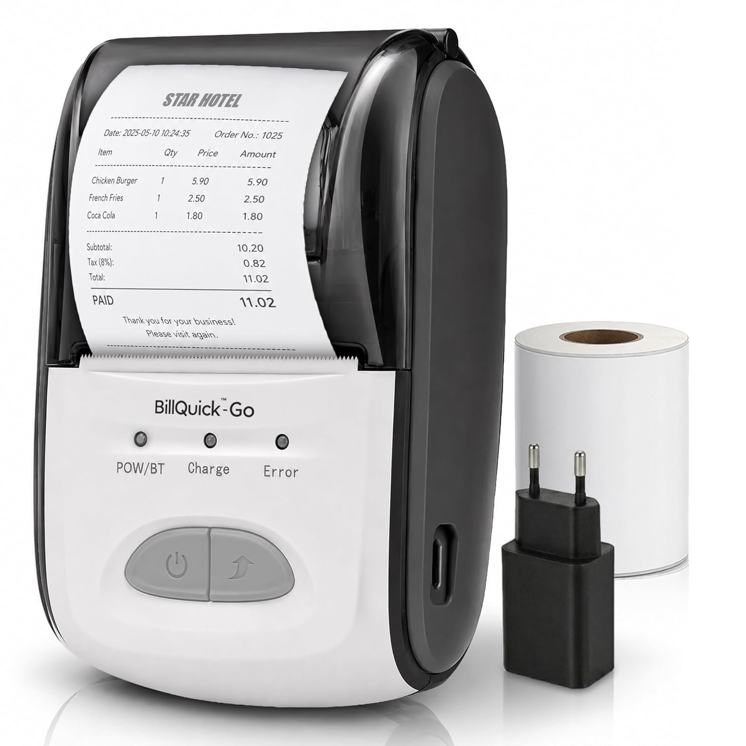 Helett® BillQuick-Go (58mm) 2 Inch Thermal Receipt Printer & Billing